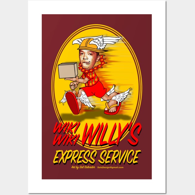 Wiki Wiki Willy's Express Service Wall Art by MyTeeGraphics